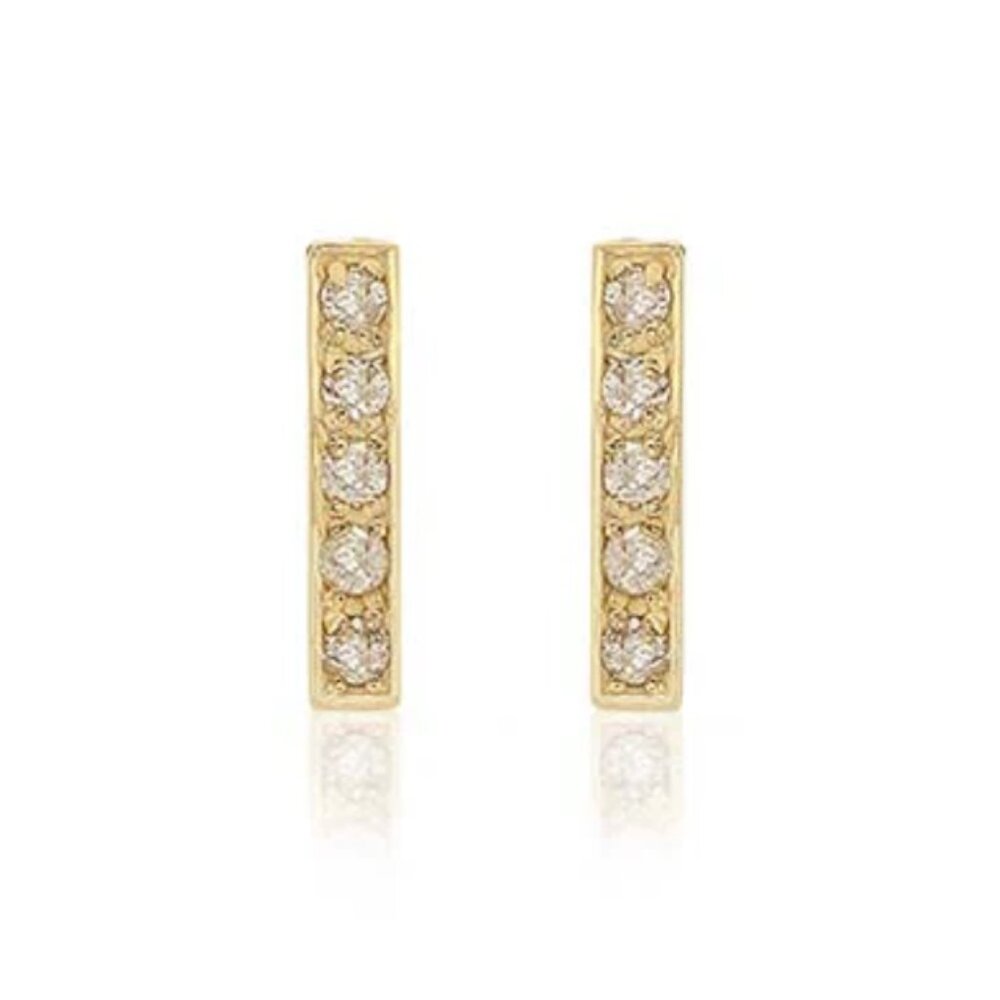 Jennifer Meyer Diamond Bar Studs